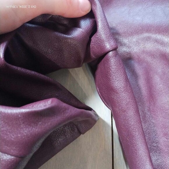 Dynamite Plum Faux Leather Leather Jogger‎ Runs larger. - Picture 8 of 11
